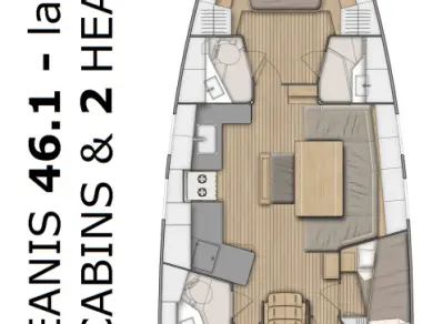 Noleggiare una Bénéteau Oceanis 46.1 a Pomer