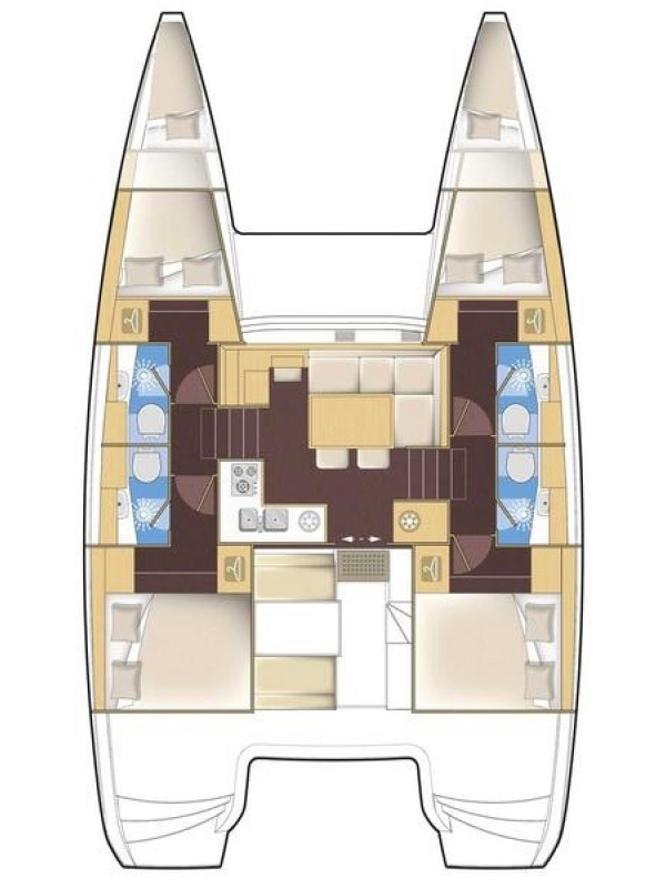 Noleggio barche Álimos economico Lagoon 40
