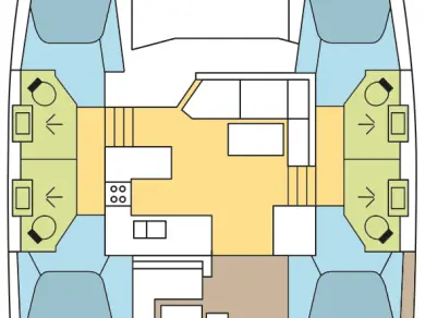 Fountaine Pajot Astrea 42 da affittare a  Bas du Fort