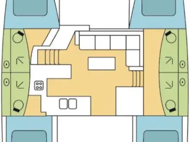 Noleggio a Jolly Harbour – Fountaine Pajot Elba 45 su SamBoat