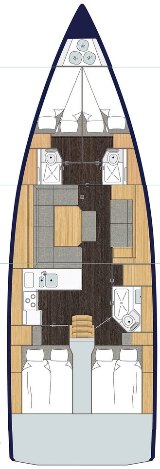 Noleggio barche Pirovac economico Bavaria C45