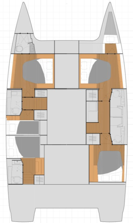 Noleggio Catamarano Fountaine Pajot con patente nautica