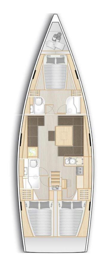 Noleggio Barca a vela Hanse con patente nautica