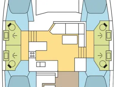 Noleggio barche Seget Donji economico Lagoon 42