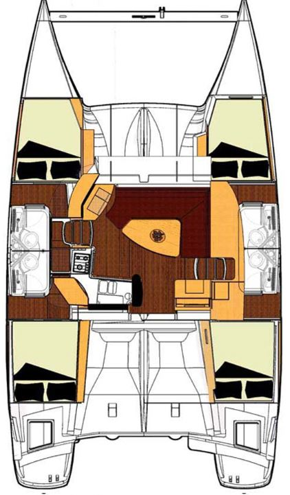 Noleggio Catamarano Fountaine Pajot con patente nautica
