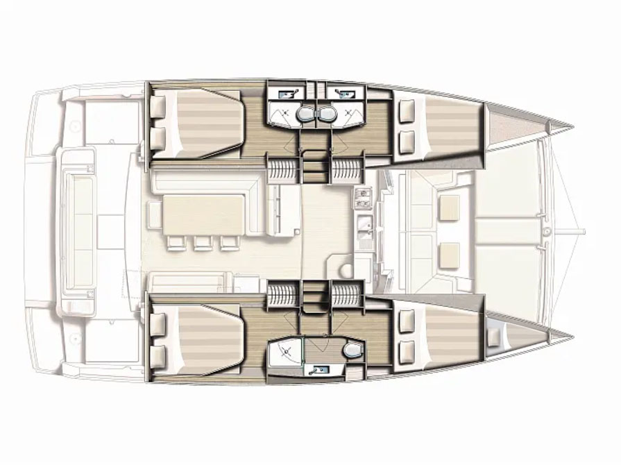 Noleggio Catamarano con o senza skipper Bali a Zaravecchia (Biograd)