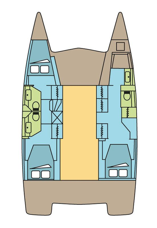 Noleggio Catamarano a Parham Town – Fountaine Pajot Isla 40