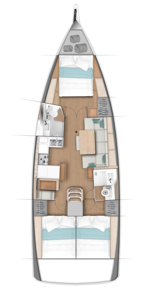 Noleggio Barca a vela a Zaravecchia (Biograd) – Jeanneau Sun Odyssey 440