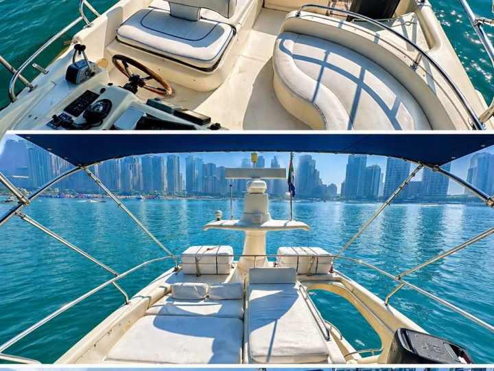 Barca a motore a noleggio a Dubai Marina al miglior prezzo