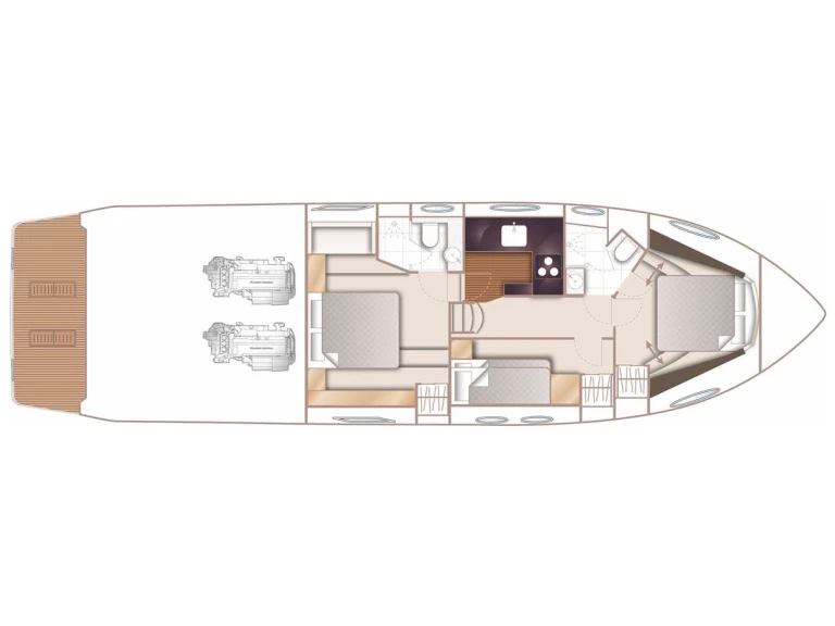 Noleggio barche Castellammare di Stabia economico Princess 52 Fly