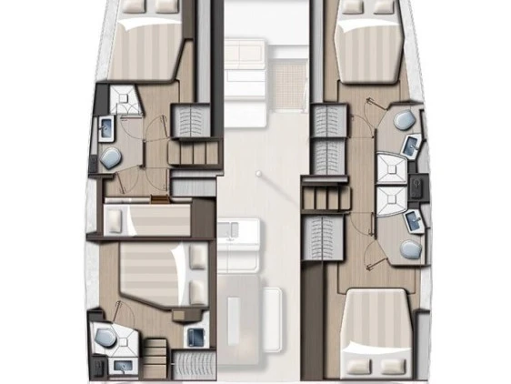 Noleggio Catamarano BALI 4.6 5 CABINES NUM 4 con patente nautica