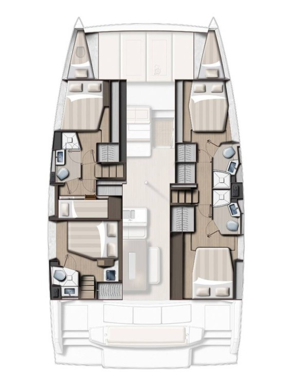 Noleggio Catamarano BALI 4.6 5 CABINES NUM 4 con patente nautica