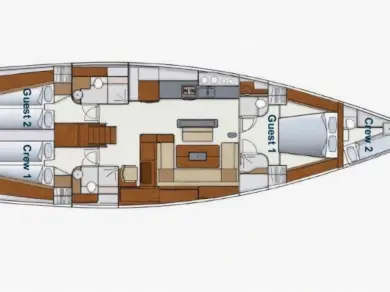 Hanse Hanse 575 da affittare a  Golfo Aranci
