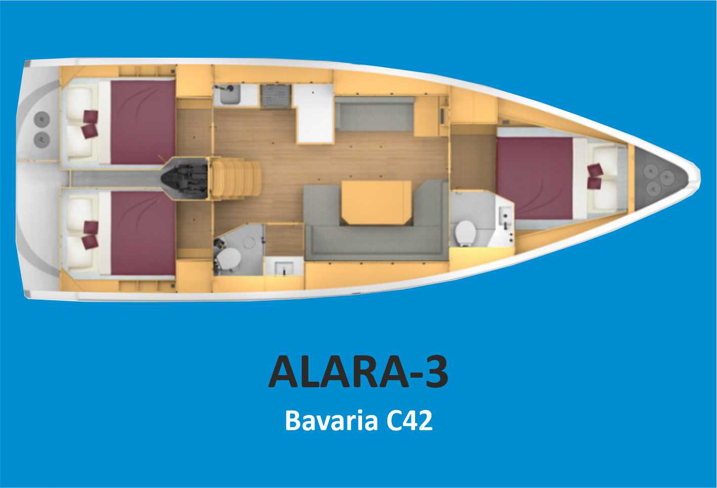 Noleggio barche Bavaria Bavaria C42 a Fethiye su Samboat