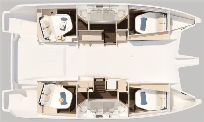 Noleggio a Álimos – Fountaine Pajot Fountaine Pajot FP 44 Quatuor - 4 + 2 cab. su SamBoat