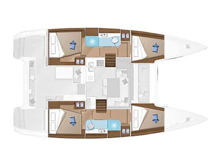 Noleggio barche Bormes-les-Mimosas economico Lagoon 40/4 cab, 2WC