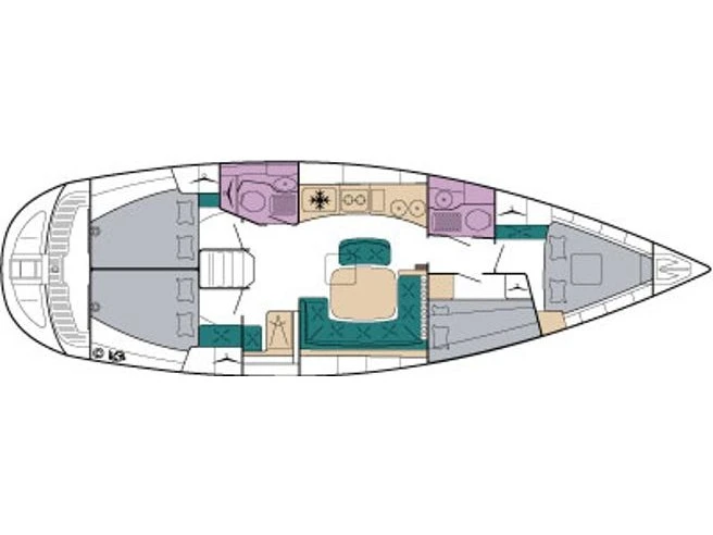 Noleggio barche Ávdira economico Bavaria 44 /4cab