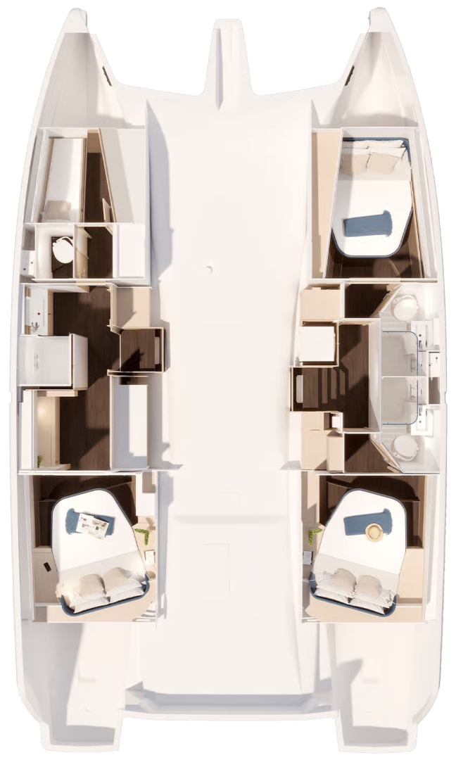 Noleggio Catamarano Fountaine Pajot con patente nautica