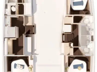Noleggio Catamarano Fountaine Pajot con patente nautica