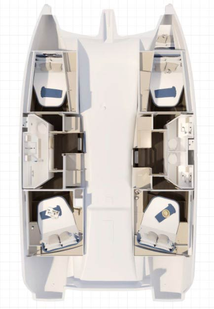 Noleggio barche Fountaine Pajot Fountaine Pajot FP 41 Quatuor 3 a Pola su Samboat
