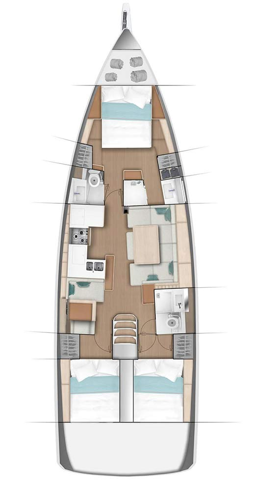 Jeanneau Sun Odyssey 490 da affittare a  Göcek