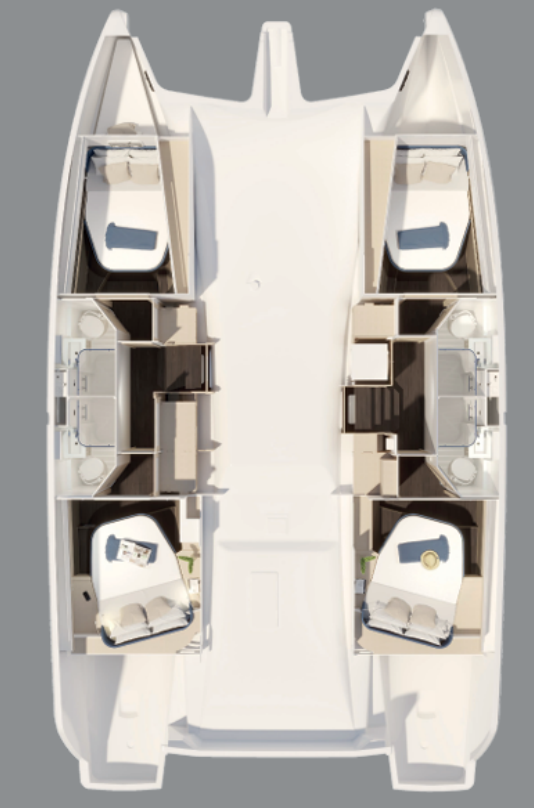 Noleggio Catamarano a Seget Donji – Fountaine Pajot Fountaine Pajot FP 44 Quatuor ELECTRIC - 4 + 1 cab.