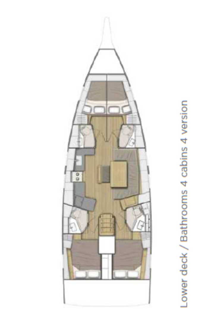 Bénéteau Oceanis 46.1 da affittare a  Seget Donji