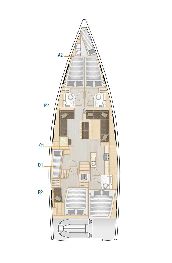 Hanse Hanse 548 da affittare a  Seget Donji