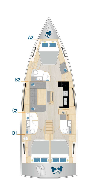 Hanse Hanse 460 da affittare a  Lefkáda