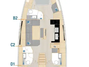 Hanse Hanse 460 da affittare a  Lefkáda