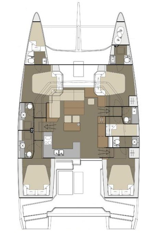 Noleggiare una Dufour Dufour Catamarans 48 Sail a Primošten