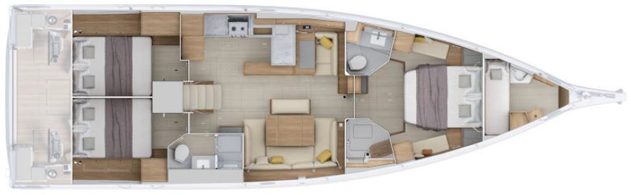 Noleggio a Spalato – Bénéteau Oceanis 52 - 3 cab. su SamBoat