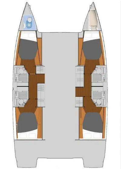 Noleggio Catamarano a Nikiána – Fountaine Pajot Fountaine Pajot FP 41 Quatuor 4