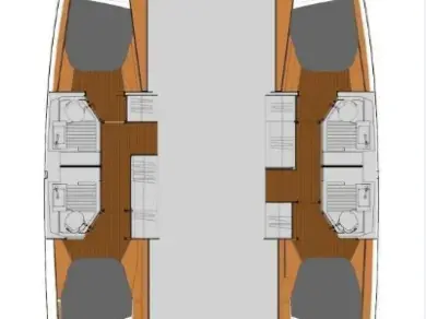 Noleggio Catamarano a Nikiána – Fountaine Pajot Fountaine Pajot FP 41 Quatuor 4