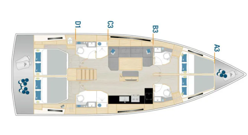 Noleggio Barca a vela a Lávrio – Hanse Hanse 460