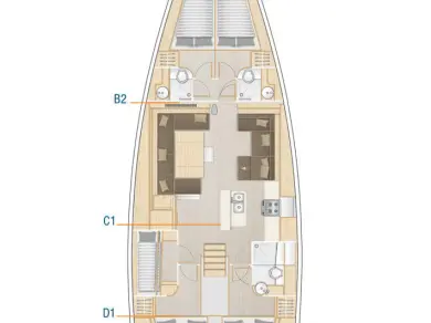Noleggio barche Seget Donji economico Hanse 588