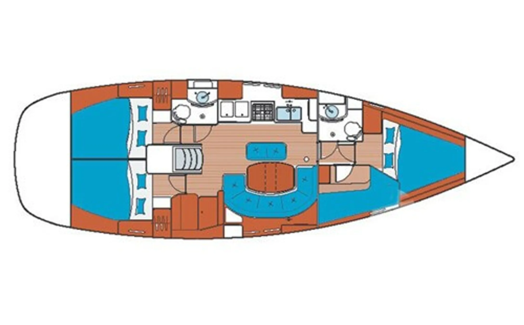Noleggio Barca a vela Bénéteau con patente nautica
