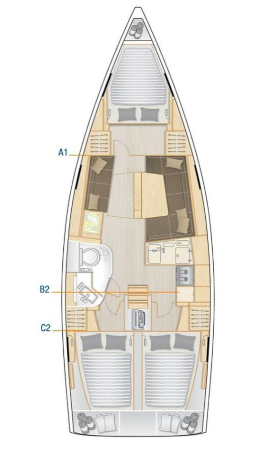 Noleggio Barca a vela a Seget Donji – Hanse Hanse 388