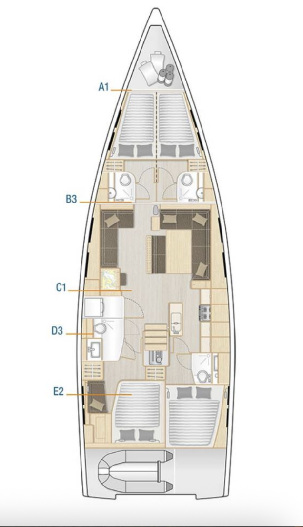 Hanse Hanse 548 da affittare a  Seget Donji