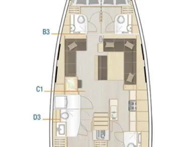 Hanse Hanse 548 da affittare a  Seget Donji