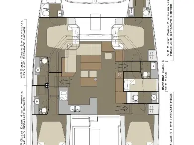 Noleggio barche Castelli economico Dufour Catamarans 48 Sail