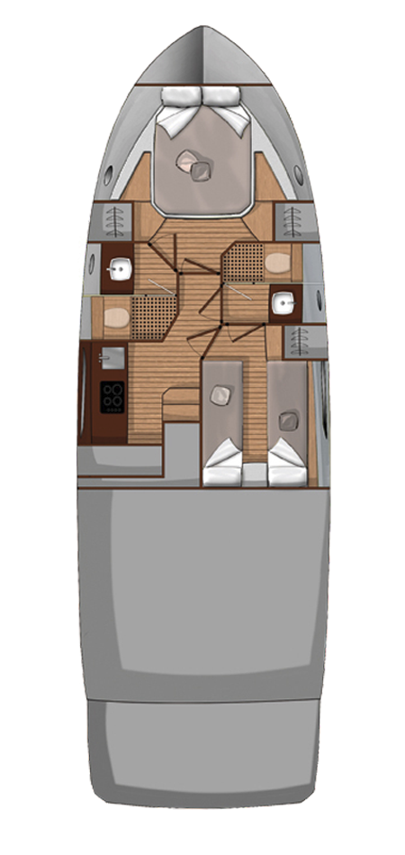 Noleggio Yacht di lusso a Sebenico – Sessa Marine Sessa Fly 42 - 2 cab.
