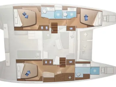 Noleggio barche Lagoon Lagoon 42 Millenium a Rogosnizza su Samboat