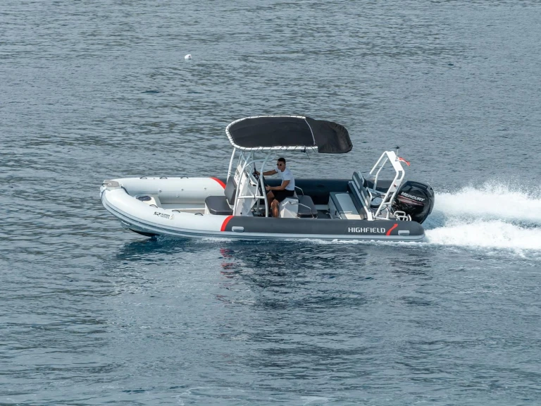 Noleggio Gommone Highfield con patente nautica