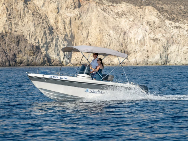 Noleggio barche Vlychada economico Blu Water 170