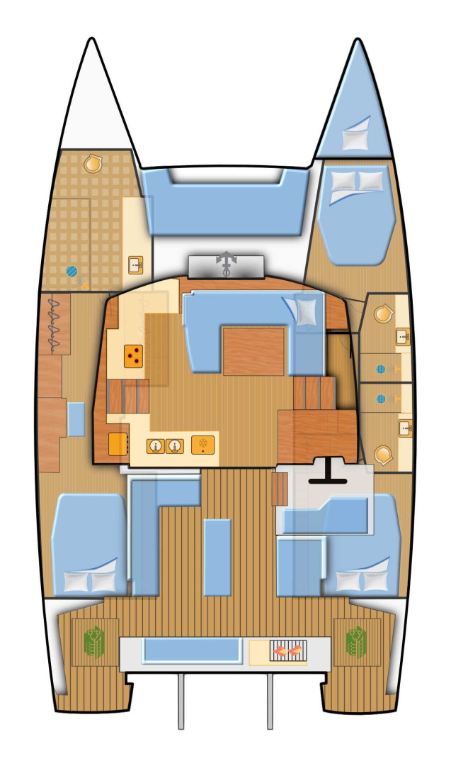 Noleggio Catamarano a Zaravecchia (Biograd) – Fountaine Pajot Elba 45