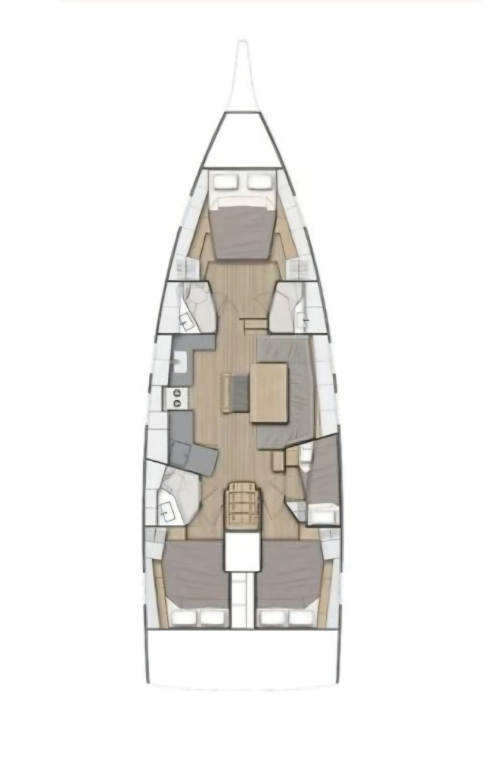 Noleggio barche Bénéteau Oceanis 47 - 4 cab. a Seget Donji su Samboat