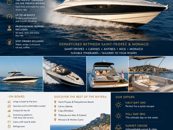 Sunseeker Superhawk 43 da affittare a  Cannes