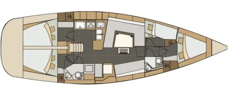 Noleggio Barca a vela Elan 45 Impression con patente nautica