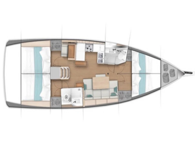 Jeanneau Sun Odyssey 440 da affittare a  Antigua